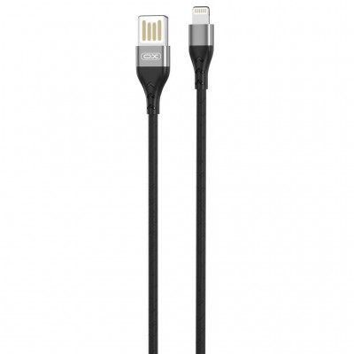 Дата кабель USB 2.0 AM to Lightning 1.0m 2.4A double-side grey XO (NB188-L-1-GR)