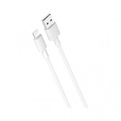 Дата кабель USB 2.0 AM to Lightning 1.0m 2.4A white XO (NB156-L-1-WH)