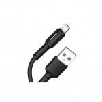 Дата кабель USB 2.0 AM to Lightning 1.0m 3A black XO (NB112-i-BK)