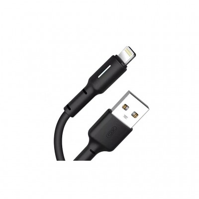 Дата кабель USB 2.0 AM to Lightning 1.0m 3A black XO (NB112-i-BK)