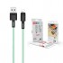 Дата кабель USB 2.0 AM to Lightning 1.0m 5A green XO (NB166-L-1-GR)