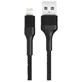 Дата кабель USB 2.0 AM to Micro 5P 1.0m 2.1A black XO (NB51-M-1-BK)