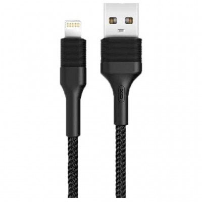 Дата кабель USB 2.0 AM to Micro 5P 1.0m 2.1A black XO (NB51-M-1-BK)