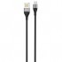 Дата кабель USB 2.0 AM to Micro 5P 1.0m 2.1A double-side black XO (NB188-M-1-BK)