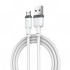 Дата кабель USB 2.0 AM to Micro 5P 1.0m 2.1A silicone white XO (NB208-M-WH)