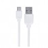 Дата кабель USB 2.0 AM to Micro 5P 1.0m 2.1A white XO (NB36-M-1-WH)