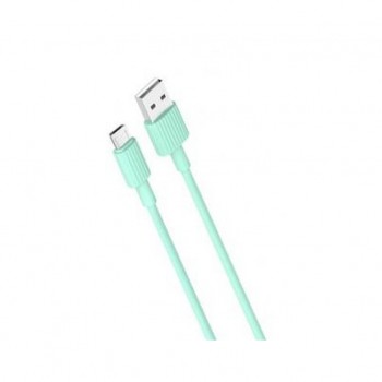 Дата кабель USB 2.0 AM to Micro 5P 1.0m 2.4A green XO (NB156-M-GR)