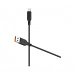 Дата кабель USB 2.0 AM to Micro 5P 1.0m 2.4A silicone black Denmen (DM-D01V-BK)