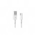 Дата кабель USB 2.0 AM to Micro 5P 1.0m 2.4A white Denmen (D22V-WH)