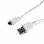 Дата кабель USB 2.0 AM to Micro 5P 1.0m Cablexpert (CCP-mUSB2-AMBM-W-1M)