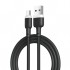 Дата кабель USB 2.0 AM to USB-C 1.0m 2.1A silicone black XO (NB208-TC-1-BK)