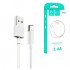 Дата кабель USB 2.0 AM to USB-C 1.0m 2.4A white Denmen (D22T-WH)