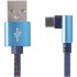 Дата кабель USB 2.0 AM to USB-C 1.0m 90° Cablexpert (CC-USB2J-AMCML-1M-BL)