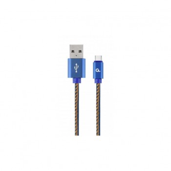 Дата кабель USB 2.0 AM to USB-C 1.0m Cablexpert (CC-USB2J-AMCM-1M-BL)
