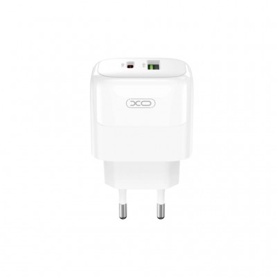 Зарядний пристрій XO 1xUSB QC3.0 + 1xUSB-C PD20W (XO-QC37)