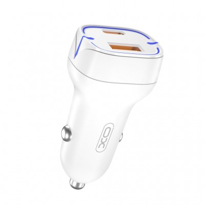 Зарядний пристрій XO 1xUSB QC3.0 + 1xUSB-C PD20W white (CC37-WH)