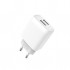Зарядний пристрій XO 2xUSB 2.4A + cable USB to Micro 5P white (L57-M-WH)