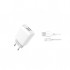 Зарядний пристрій XO 2xUSB 2.4A + cable USB to Micro 5P white (L57-M-WH)