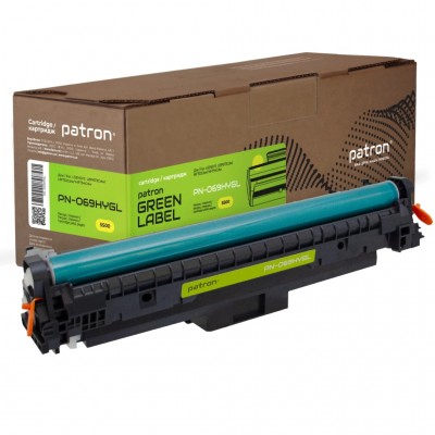 Картридж Canon 069H yellow Green Label (PN-069HYGL) PATRON