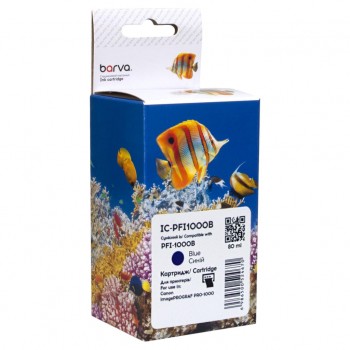 Картридж Canon PFI-1000B 0555C001 80мл blue (IC-PFI1000B) BARVA