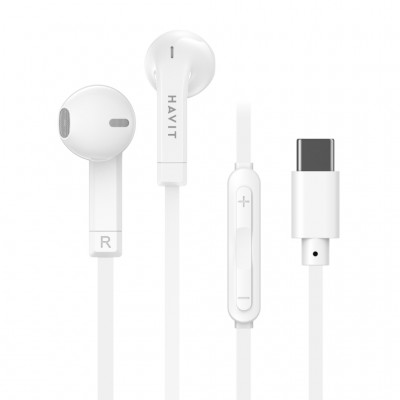 Навушники Havit HV-E336C USB-C White (HV-E336C) Навушники Havit HV-E336C USB-C White (HV-E336C)