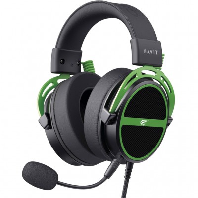 Навушники Havit HV-H2030E Black/Green (6939119067076)