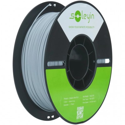 Пластик для 3D-принтера Creality Soleyin matte 1кг, 1.75мм, gray (3301010517)