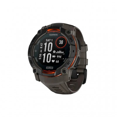 Смарт-годинник Garmin Instinct 3, 50mm, Solar, Black Bezel with Charcoal Band, GPS смарт-годинник (010-02935-00)