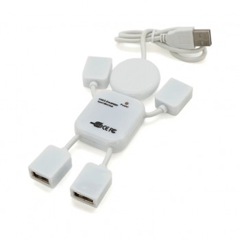 USB-хаб VOLTRONIC USB 2.0 to 4xUSB man OEM (YT-HM4-W)
