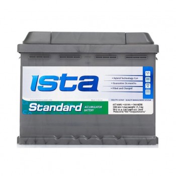 Акумулятор автомобільний Ista Standard 60Ah Ев (-/+) (540EN)