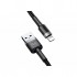 Дата кабель USB 2.0 AM to Lightning 0.5m Cafule 2.4A grey+black Baseus (CALKLF-AG1)