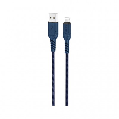 Дата кабель USB 2.0 AM to Lightning 1.0m 2.4A nylon X59 blue HOCO (6931474744883) Дата кабель USB 2.0 AM to Lightning 1.0m 2.4A nylon X59 blue HOCO (6931474744883)