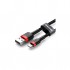 Дата кабель USB 2.0 AM to Lightning 1.0m Cafule Black-Red Baseus (CALKLF-B19)