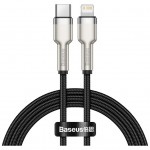 Дата кабель USB-C to Lightning 1.0m Cafule Metal PD 20W black Baseus (CATLJK-A01)
