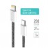 Дата кабель USB-C to Lightning 2.0m 27W PD FC black ColorWay (CW-CBPDCL068-BK)