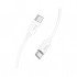 Дата кабель USB-C to USB-C 1.0m Magic silicone PD 60W X87 white HOCO (6931474783264)