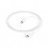 Дата кабель USB-C to USB-C 1.0m Magic silicone PD 60W X87 white HOCO (6931474783264)