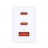 Зарядний пристрій D-Link 2xUSB-C + 1xUSB-A 65W GaN white (DCP-651)