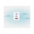 Зарядний пристрій D-Link 2xUSB-C + 1xUSB-A 65W GaN white (DCP-651)