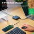 Зарядний пристрій Trust 3xUSB-C + USB-A 100W PD black (25242_TRUST)