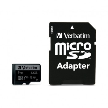 Карта пам'яті 32GB microSDXC class 10 UHS-III PRO Verbatim (47041)