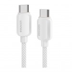 Дата кабель USB-C to USB-C 1.0m 100W white Essager (EXCTT1-WL02-P)