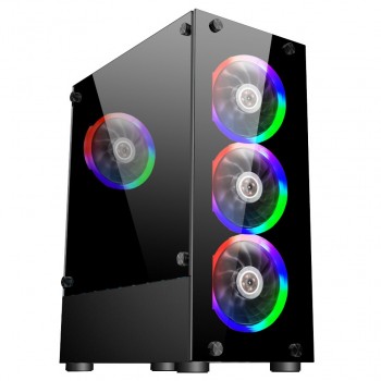 Корпус 1stPlayer V2-A-BK-4F1