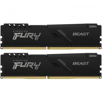Пам'ять DDR4 2x16GB/3200 Kingston Fury Beast Black (KF432C16BB1K2/32WP)