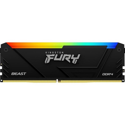 Пам'ять DDR4 2x8GB/3200 Kingston Fury Beast RGB (KF432C16BB2AK2/16WP)