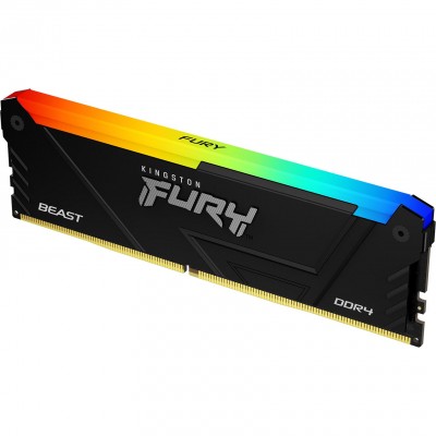 Пам'ять DDR4 8GB/3200 Kingston Fury Beast RGB (KF432C16BB2A/8WP)
