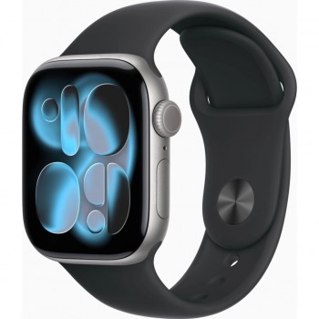 Смарт-годинник Apple Watch Series 11 GPS 42mm Space Grey Aluminium Case with Black Sport Band - M/L (MEQX4RK/A)