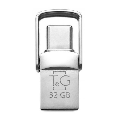 флеш USB 2.0 32GB Type-C T&G 104 Metal Series Silver (TG104TC-32G) флеш USB 2.0 32GB Type-C T&G 104 Metal Series Silver (TG104TC-32G)