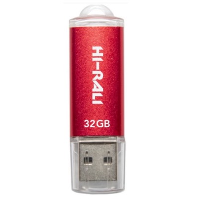 флеш USB 32GB Hi-Rali Rocket Series Red (HI-32GBVCRD) флеш USB 32GB Hi-Rali Rocket Series Red (HI-32GBVCRD)
