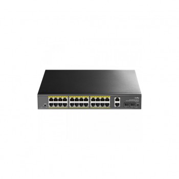 Комутатор Cudy GS1026PS2, 24-Gigabit PoE+ Switch with 2 Uplink Gig Ports and 2 Gig SFP Slots 300W